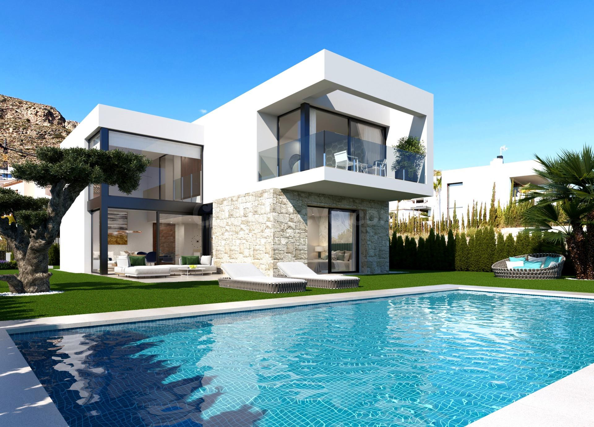 Exclusivas villas de lujo en Sierra Cortina Finestrat - www.inmobiliarialesdunes.com
