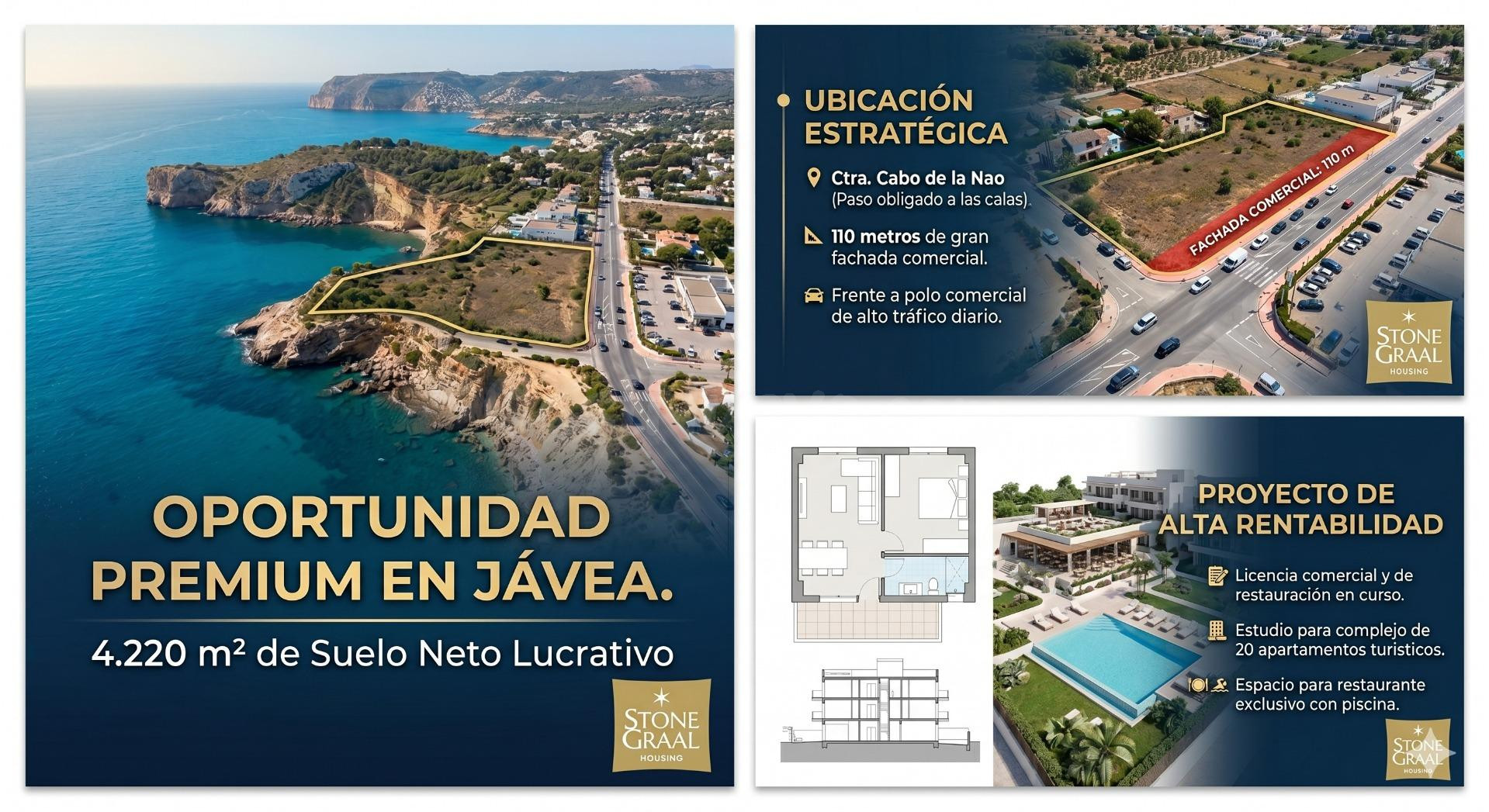 Parcela Premium en Jávea para Desarrollo Turístico y Comerci
