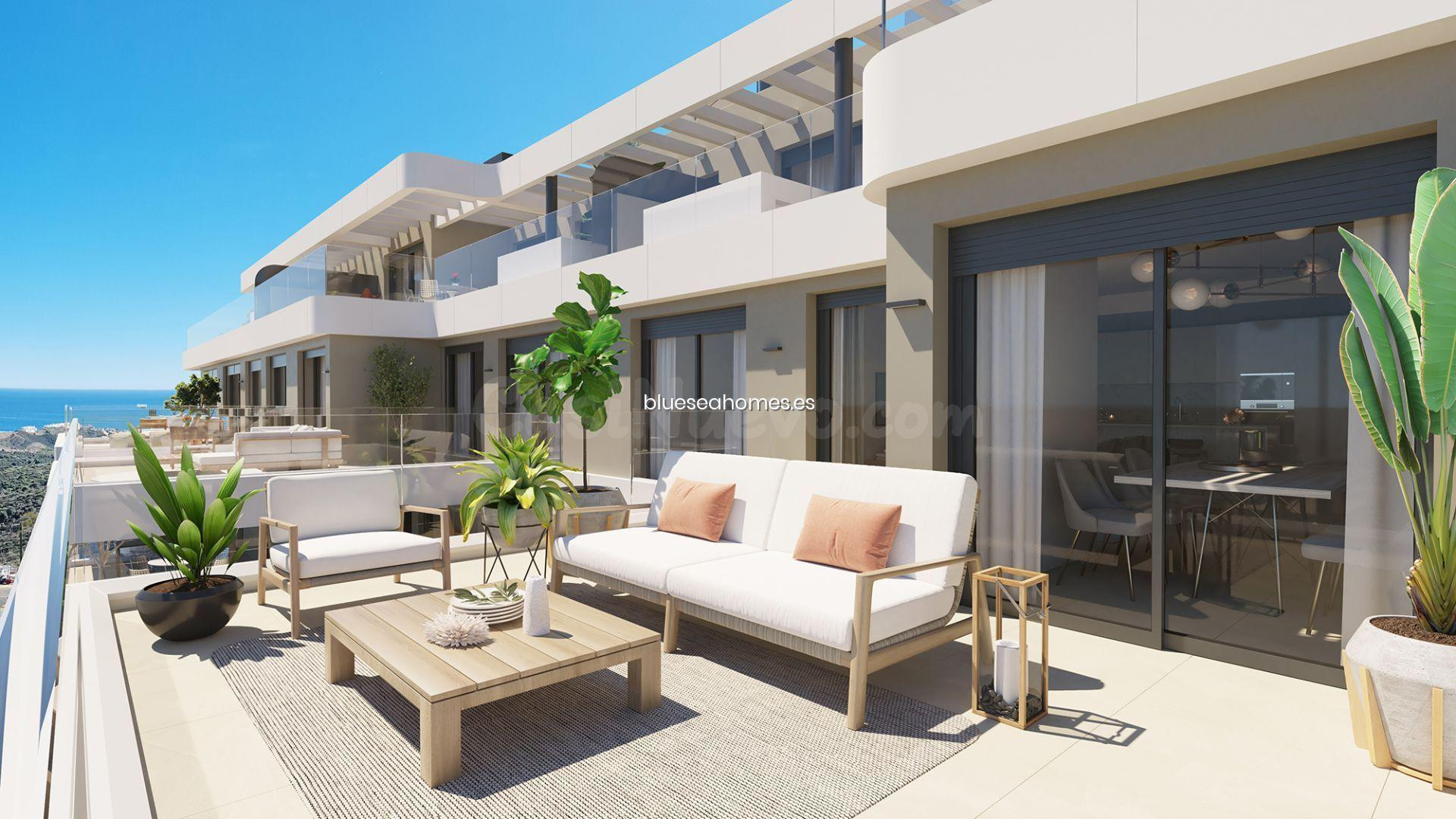 Venta de piso con dos dormitorios en Mijas Costa, Málaga, Costa del Sol