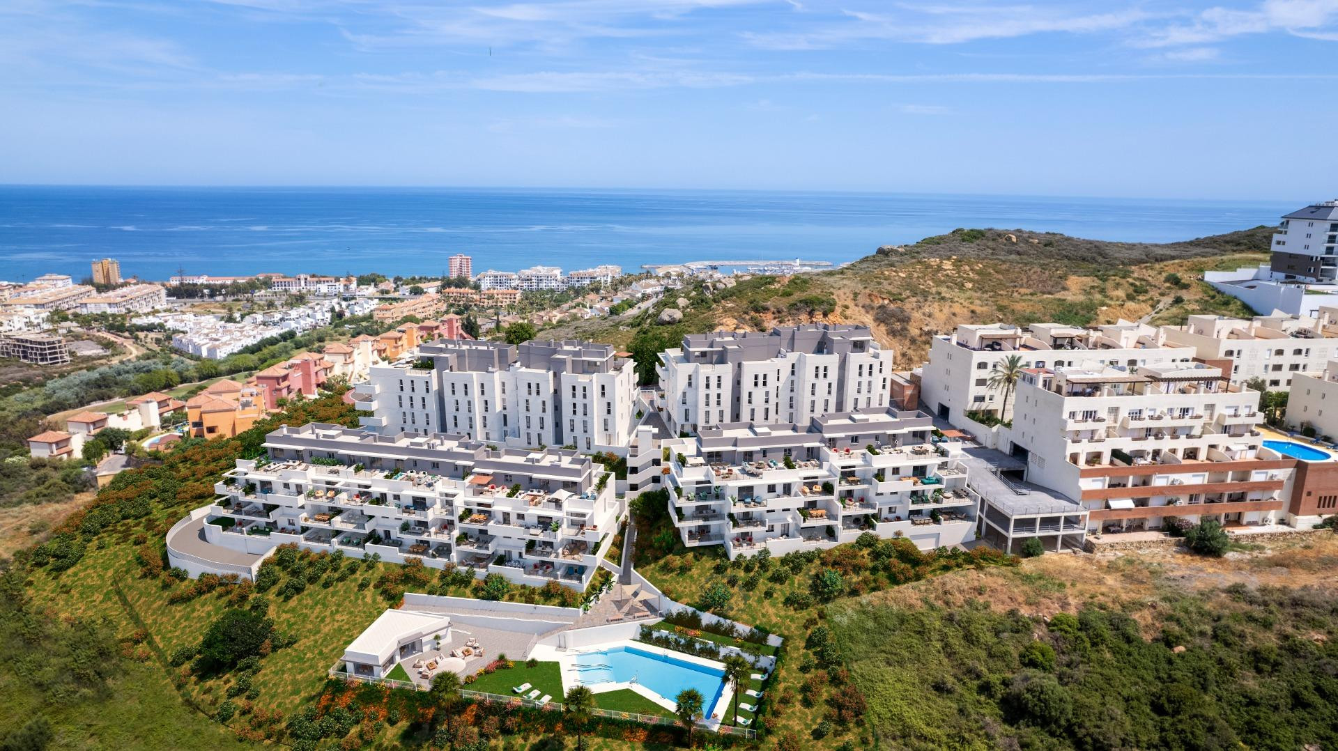 Ático de 3 dormitorios y 2 baños con vistas al Golf. Manilva