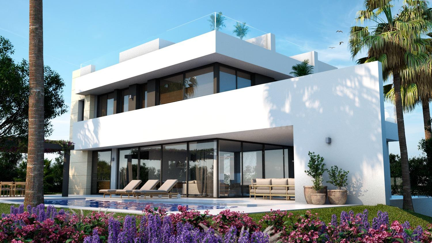 Villa de lujo de 4 dormitorios y 7 baños con vistas al Mar. Rio Real Golf, Marbella