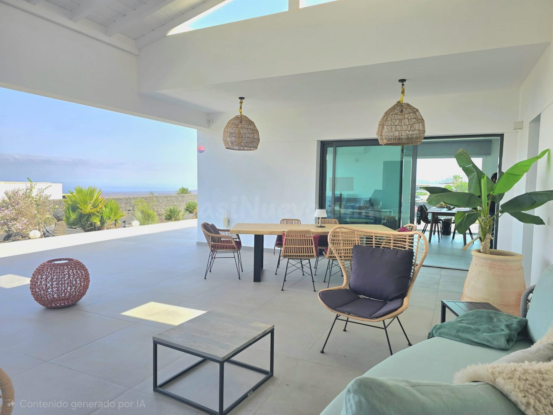 Espectacular villa independiente de lujo en Las Breñas. Diseñada para fundirse con el paisaje