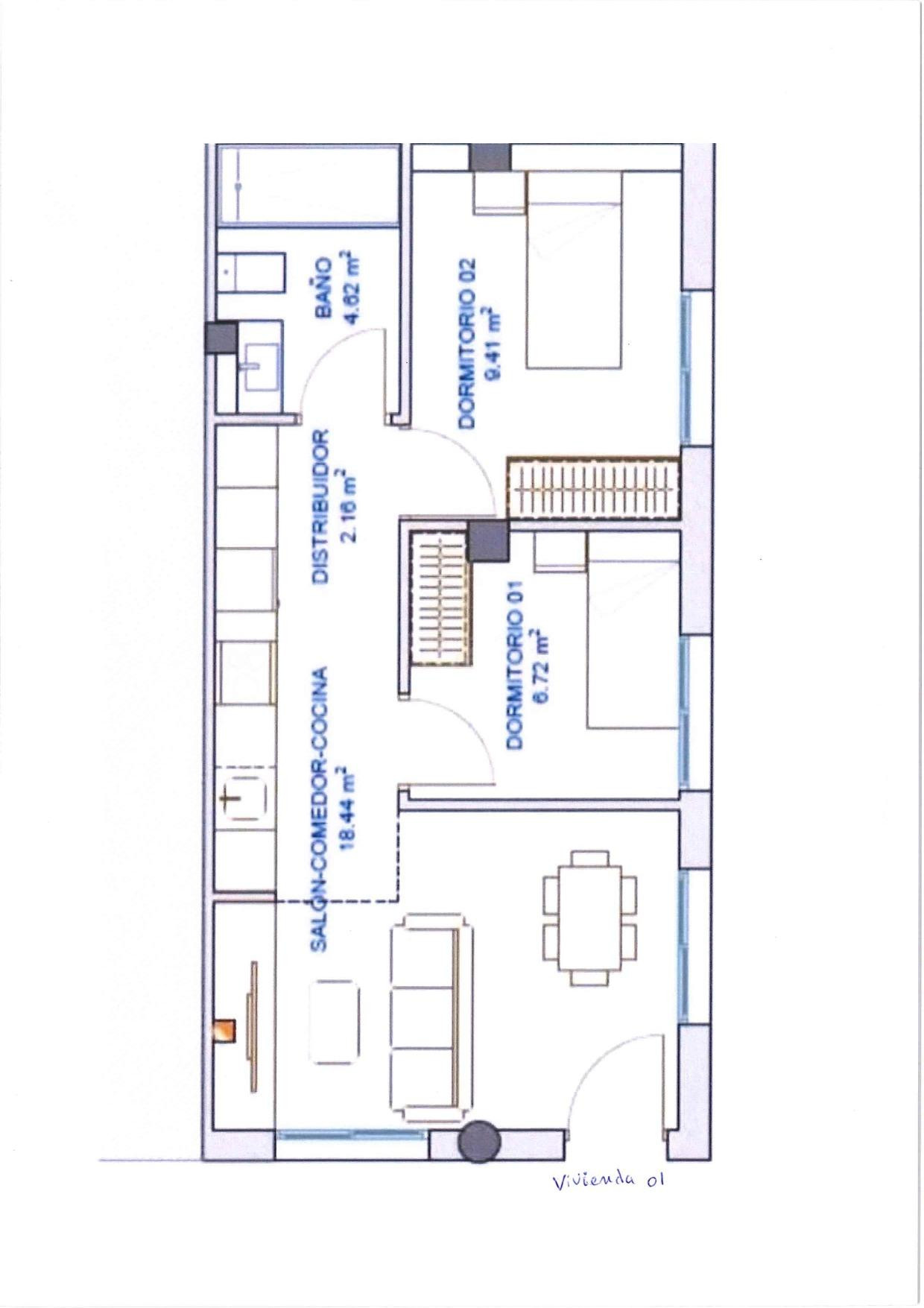 Apartamento 2 habitaciones 48m² en venta - Cayitas