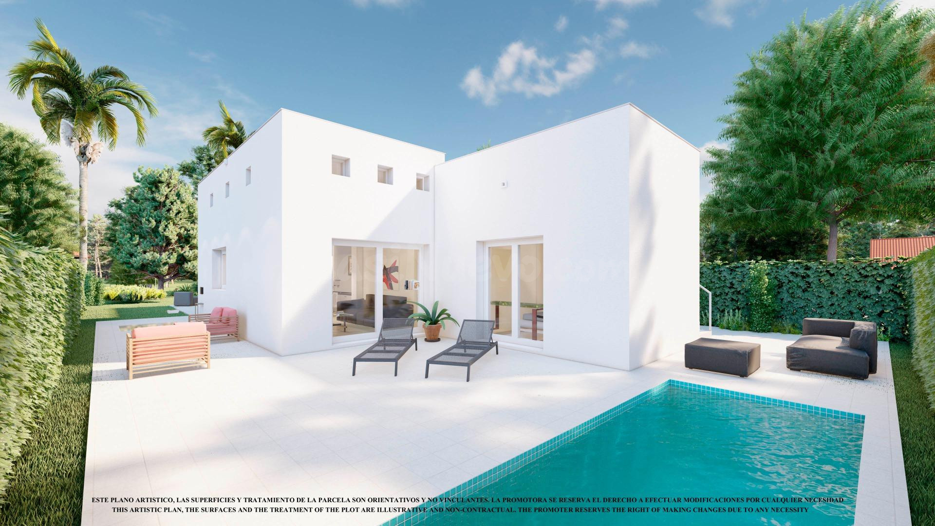 VILLAS DE OBRA NUEVA EN LOS ALCAZARES