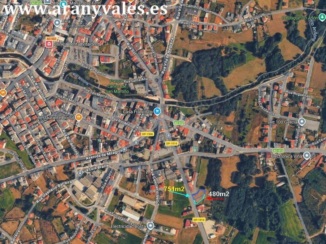 Solar de 479 m2 en calle Compostela, Carballo - foto 3