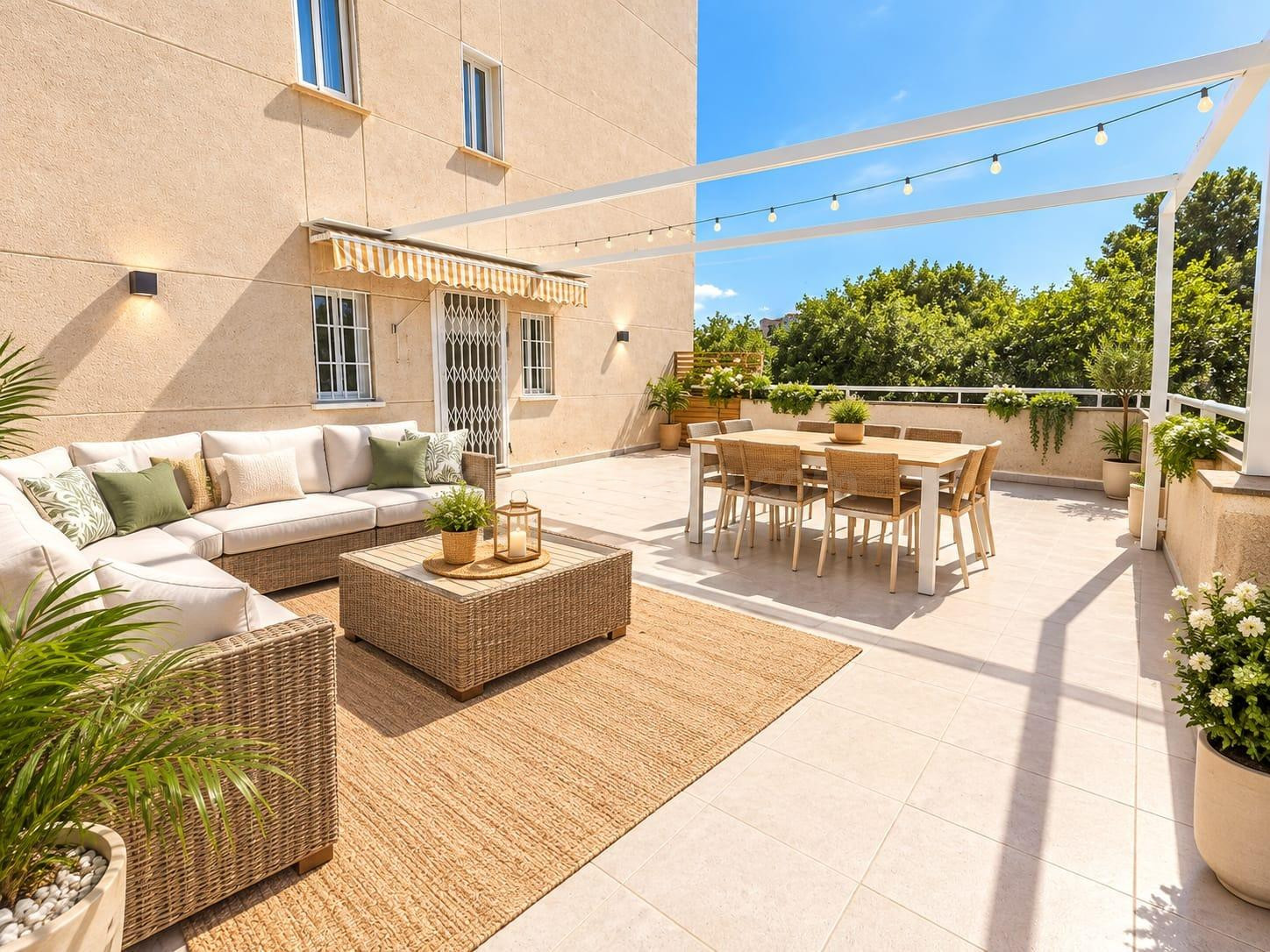 APARTAMENTO CON GRAN TERRAZA DE 70 M2, PISCINA Y GARAJE EN PLAYA DE GANDÍA