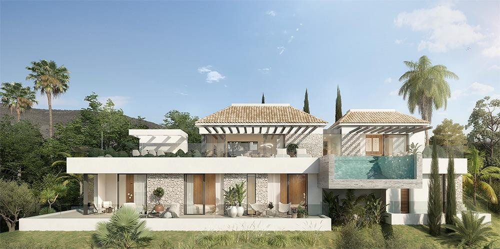 Preciosa villa moderna con vistas al mar en la prestigiosa zona de Santa María Golf cerca de todo