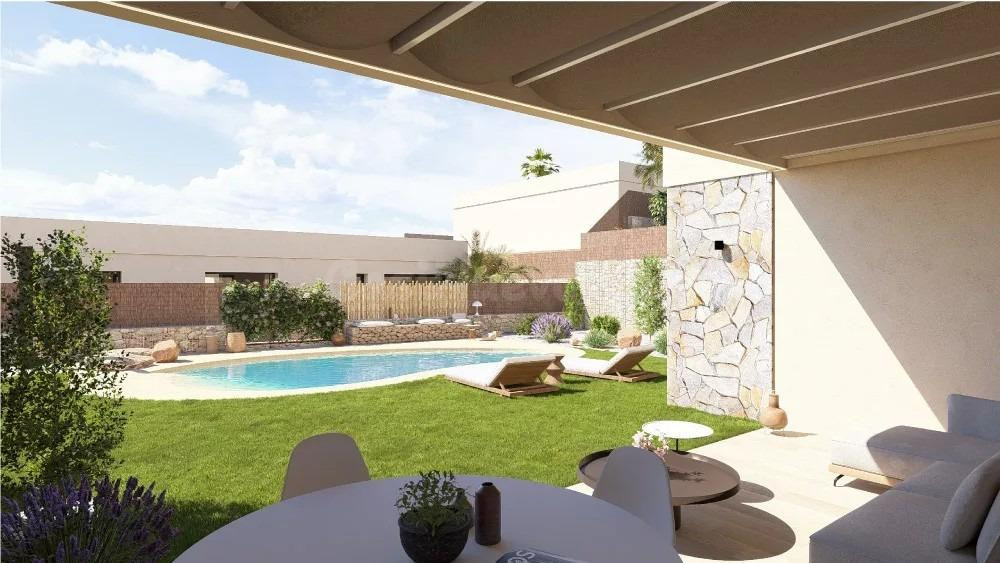 Villas contemporáneas de una sola planta en Altaona Golf Resort Murcia