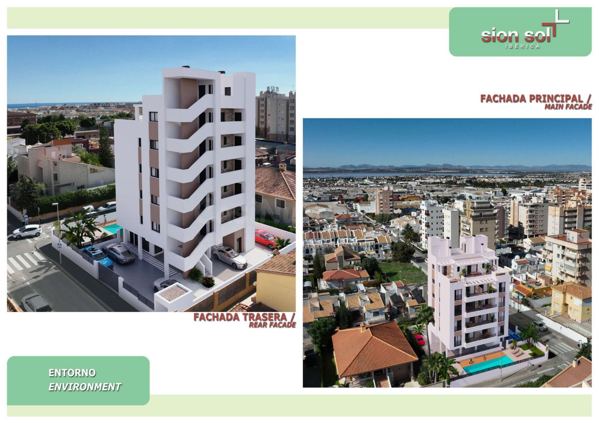 APARTAMENTOS DE OBRA NUEVA DE 2 habitaciones 2 BAÑOS CON PARKING INCLUIDO + PISCINA COMUNITARIA A 900m DE LA PLAYA -DESDE 269.000€