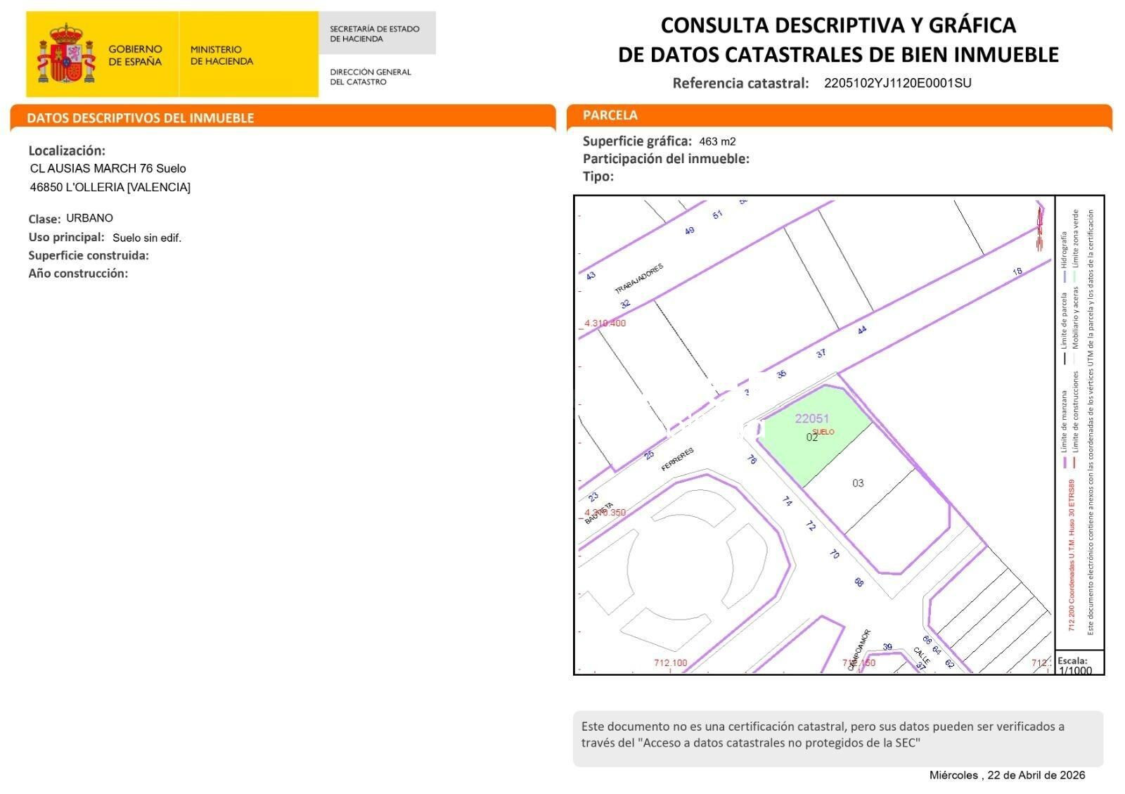 Solar a la venta en Ollería . - foto 3