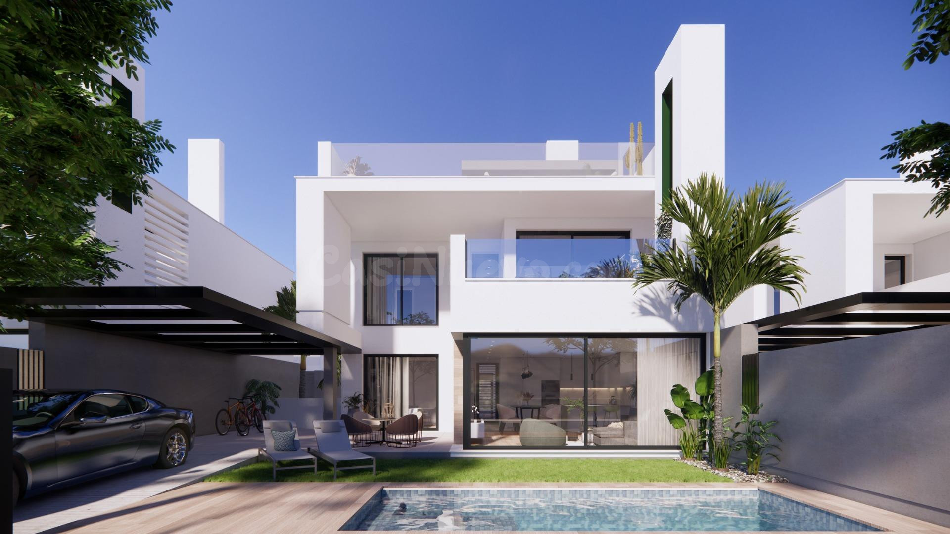VILLAS DE OBRA NUEVA EN COMPLEJO PRIVADO EN LA PROVINCIA DE MURCIA