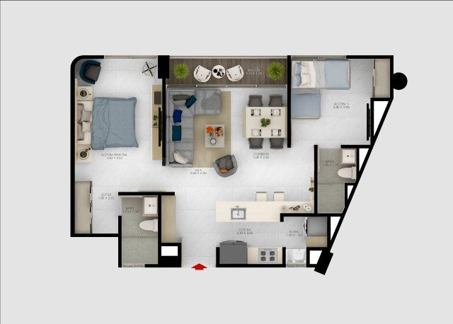 PROYECTO NUEVO - Se vende apartamento Nuevo en el sector de Cielo Mar