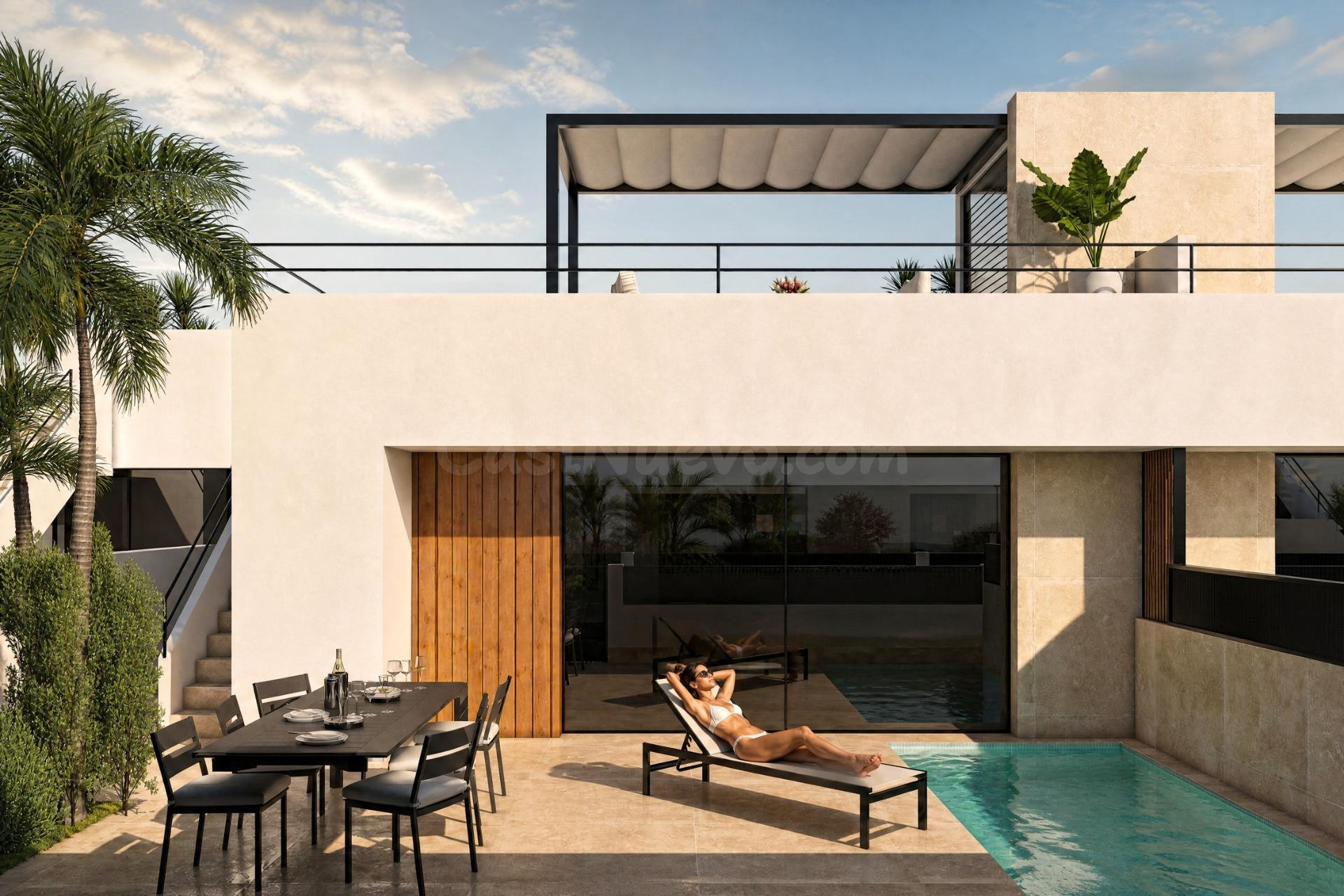 Villa adosada con 2 dormitorios y solarium a la venta en Condado de Alhama Golf Resort, Murcia