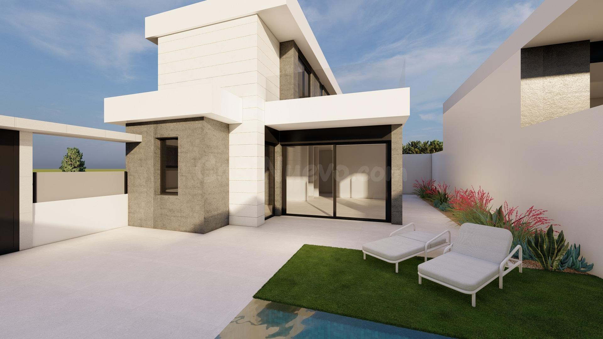 Villas modernas de nueva construcción en Pilar de la Horadada, cerca de la playa