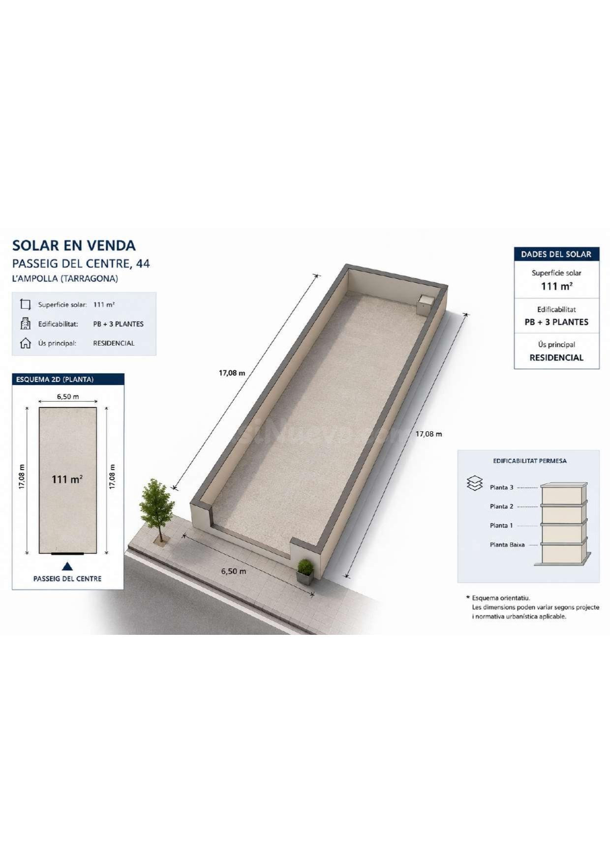 SOLAR URBANO EN VENTA EN L'AMPOLLA - GRAN POTENCIAL - foto 3