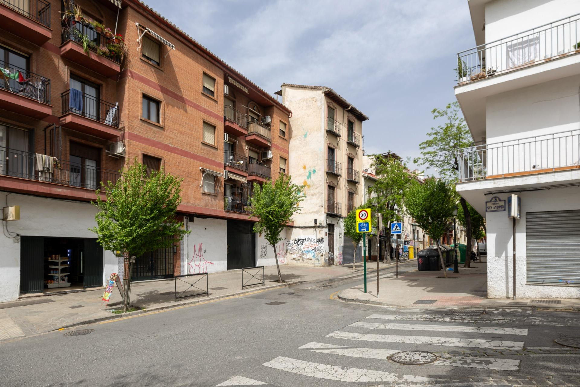 CONJUNTO DE PISOS Y PLANTA BAJA EN GRANADA CON 490 m2