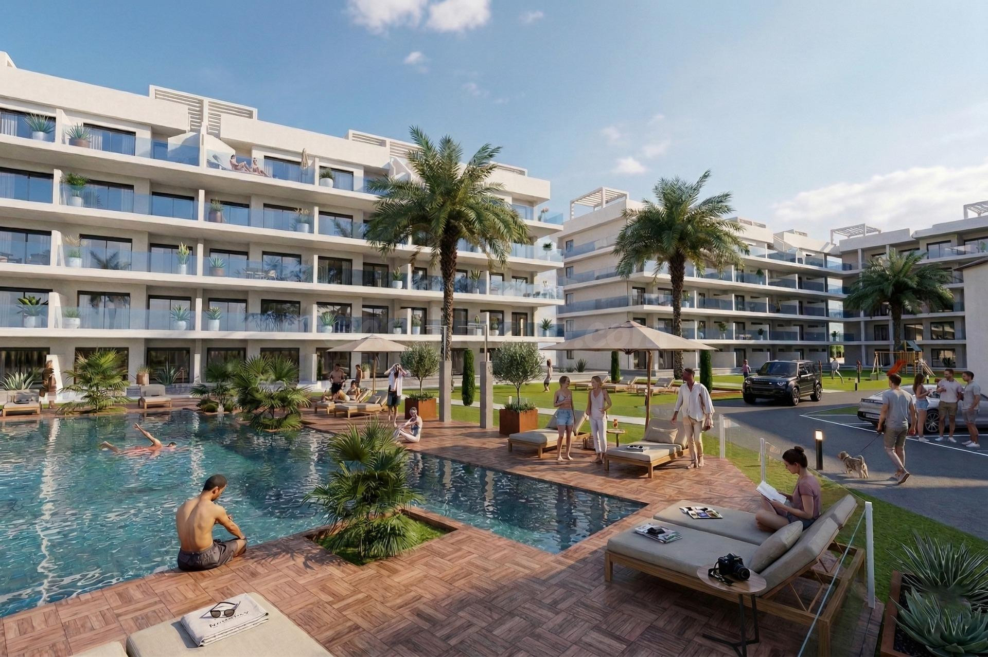 Apartamentos modernos amueblados en El Raso-Guardamar: vida contemporánea cerca de la playa y del campo de golf