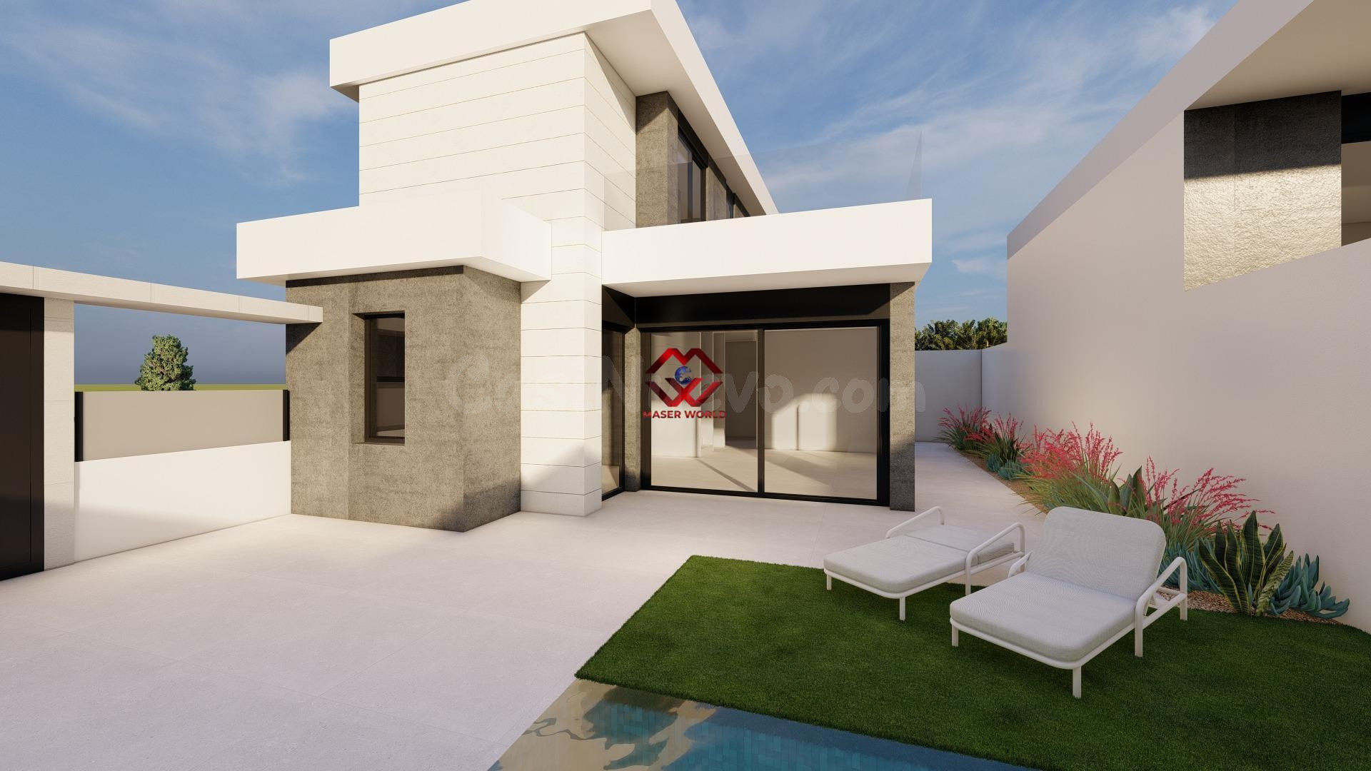 Villas modernas de nueva construcción en Pilar de la Horadada, cerca de la playa