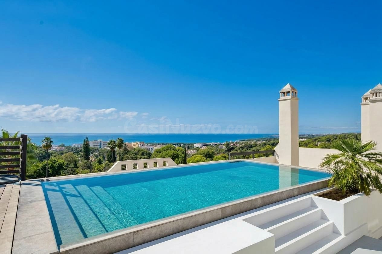 Exceptional Duplex Penthouse with Private Infinity Pool and Panoramic Mediterranean Sea Views