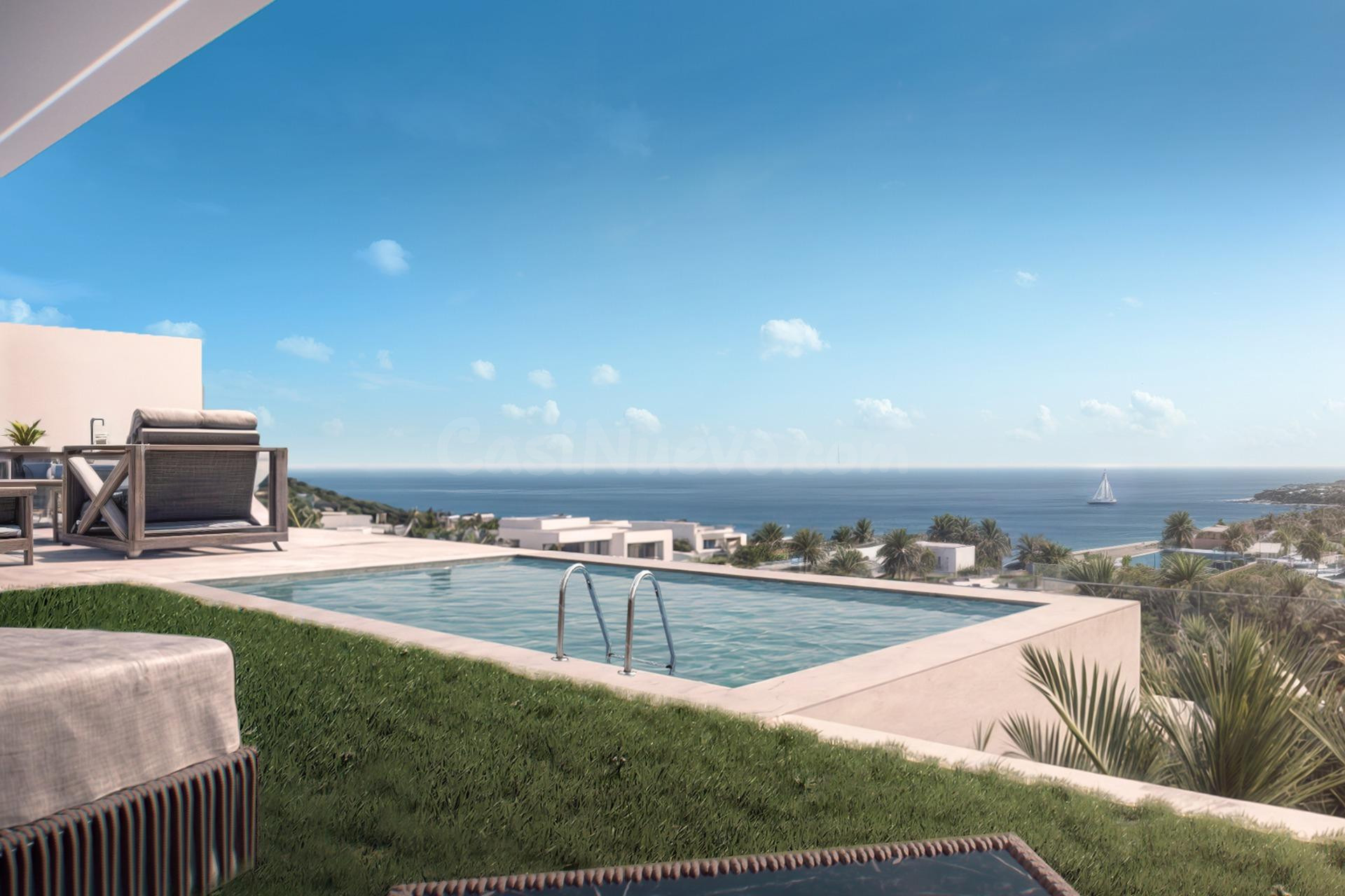 Es una exclusiva colección de 10 villas pareadas con piscina privada