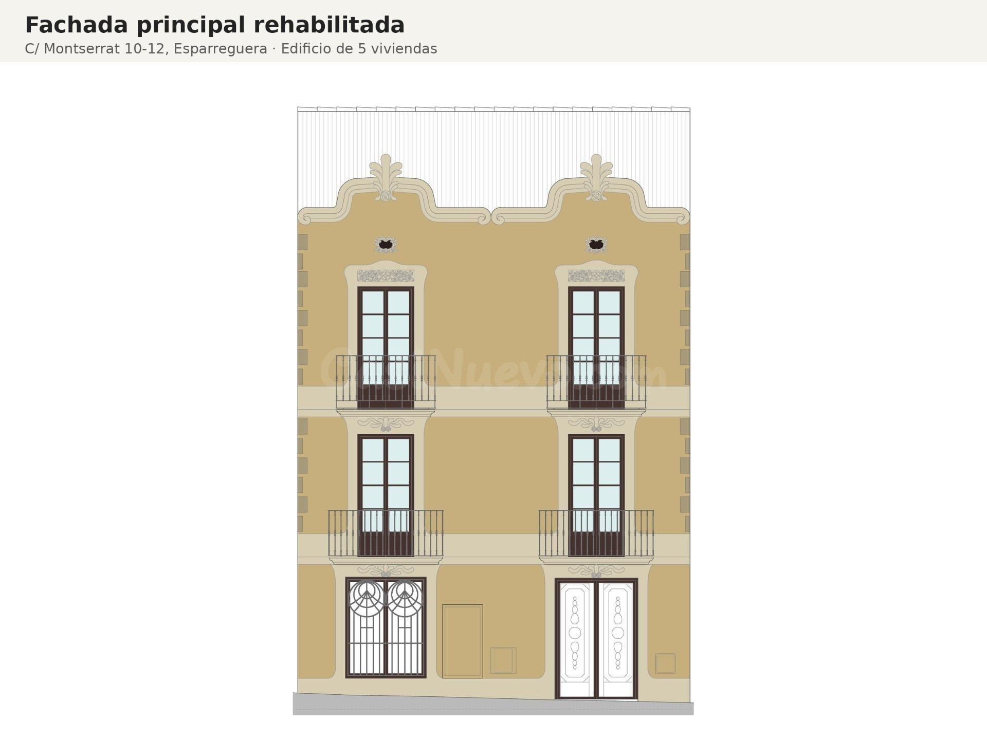 Edificio con proyecto, licencia de obras vigente y estudio geotécnico incluido para 5 viviendas en Esparreguera
