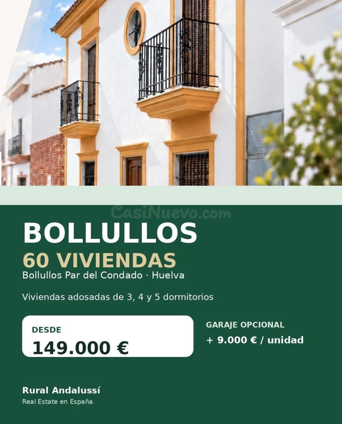 Adosados en Bollullos Par del Condado desde solo €149,000