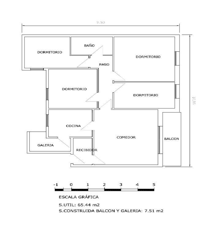 Piso a reformar con cuatro habitaciones. - foto 4