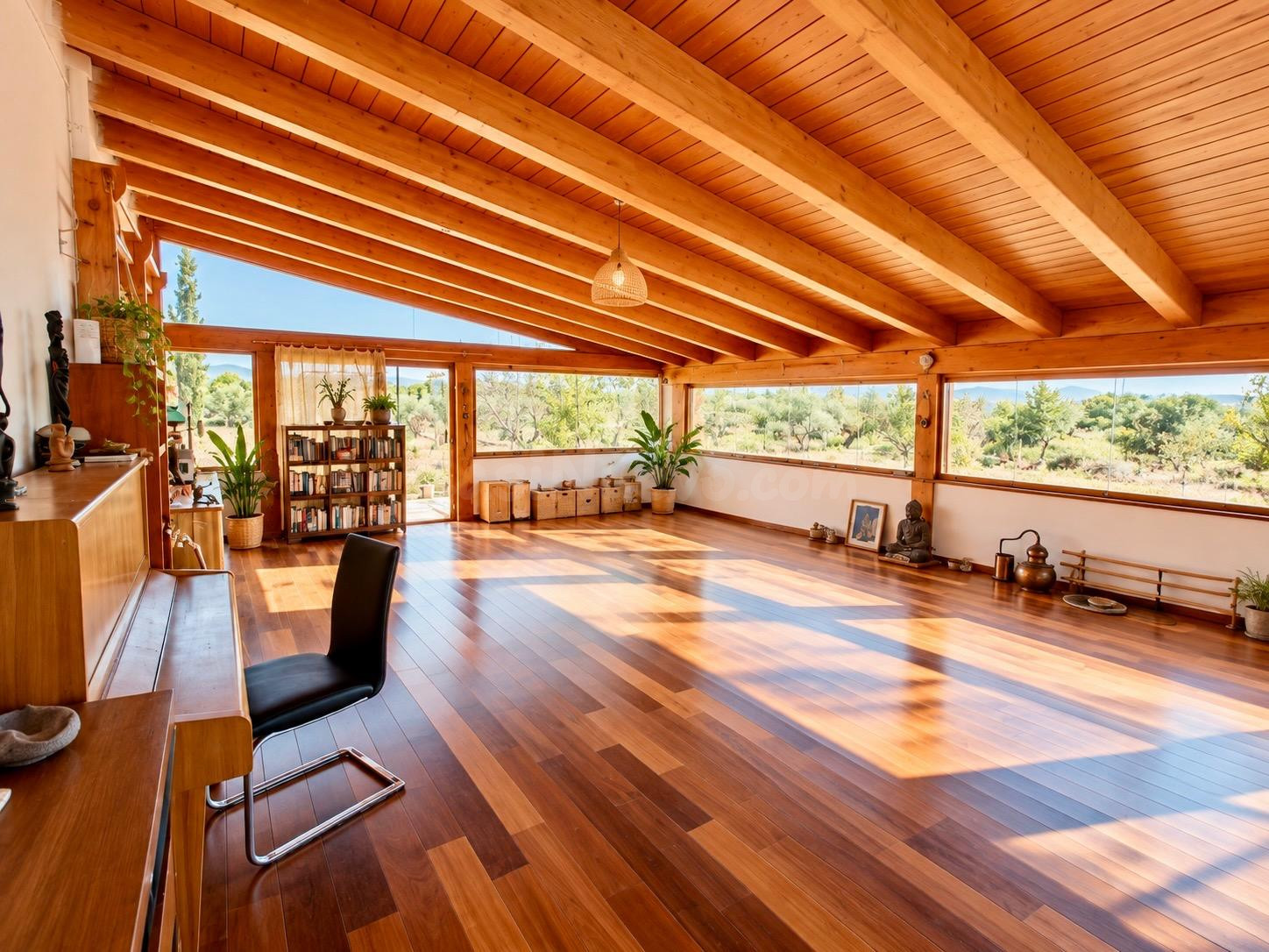 Finca de 11.000 m2 con 2 edificaciones y gran sala polivalente en Jérica