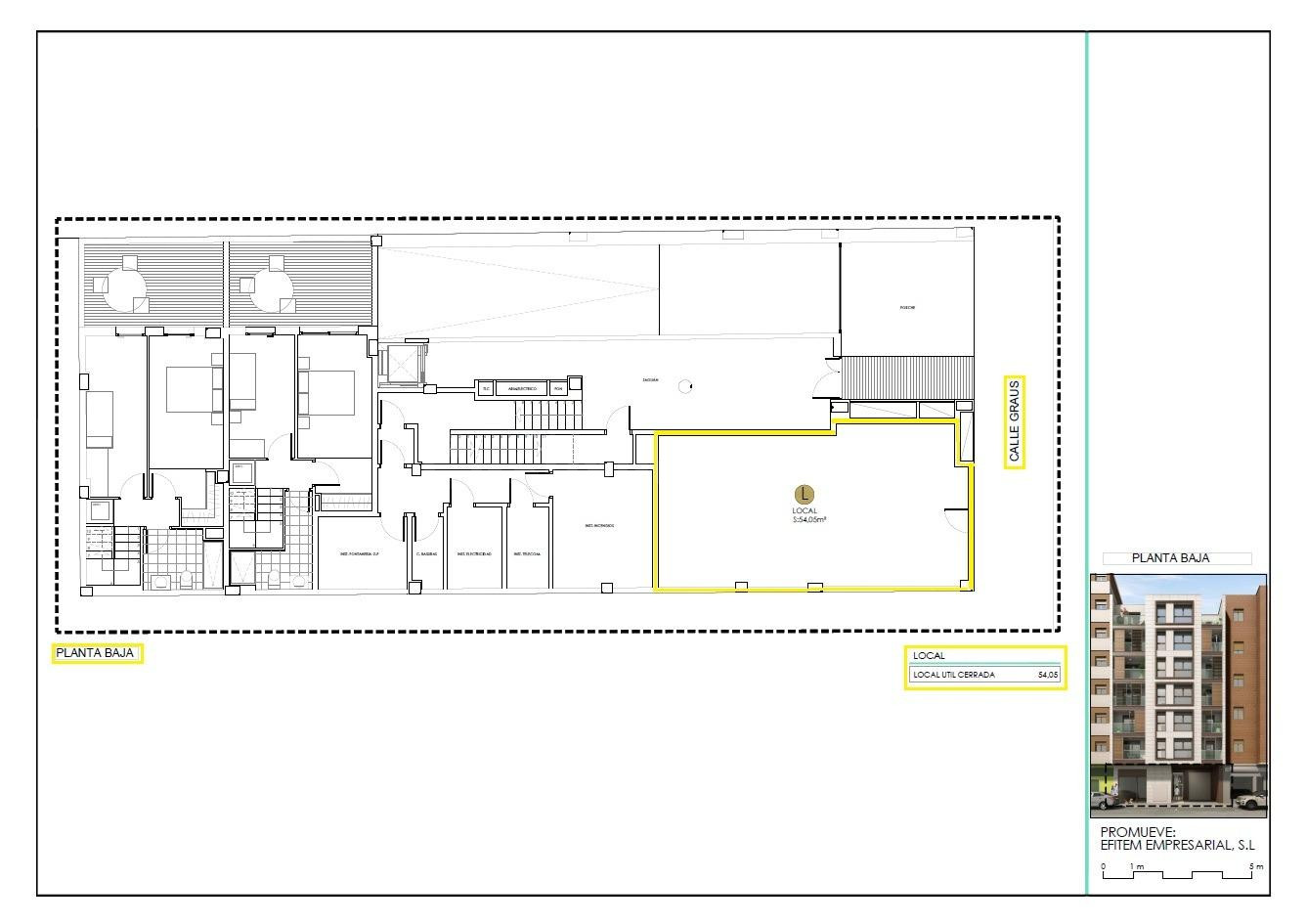 Obra nueva en Zaragoza – Graus 24 | Local en Delicias junto a Paseo Calanda