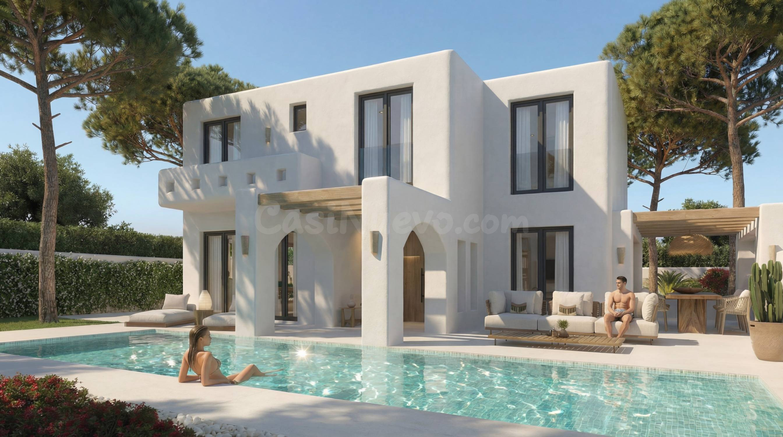 VILLA SEGARIA. Vida contemporánea al estilo de Ibiza con vistas panorámicas al mar.