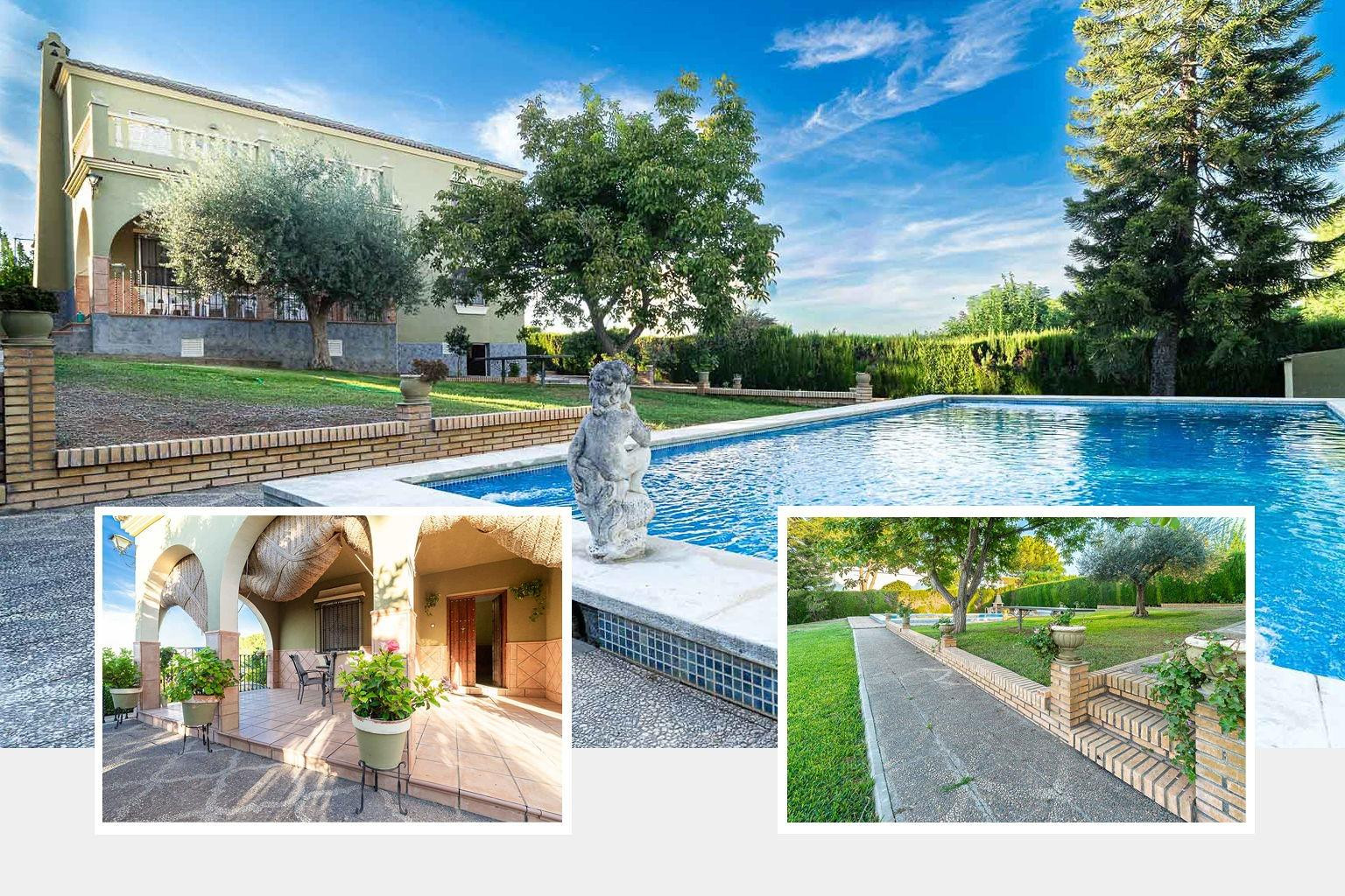 Chalet independiente con piscina privada, amplio jardín y 6 
