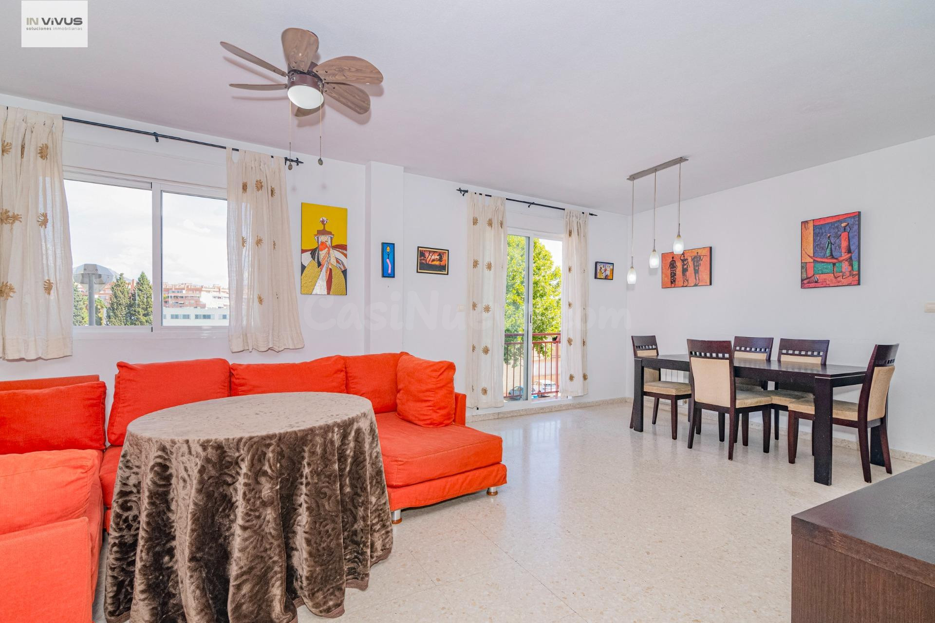 ALQUILER DE PISO DE 4 DORMITORIOS EN EL BARRIO DE ALBAYDA TOTALMENTE AMUEBLADO Y EQUIPADO Y CON PLAZA DE  GARAGE INCLUIDA