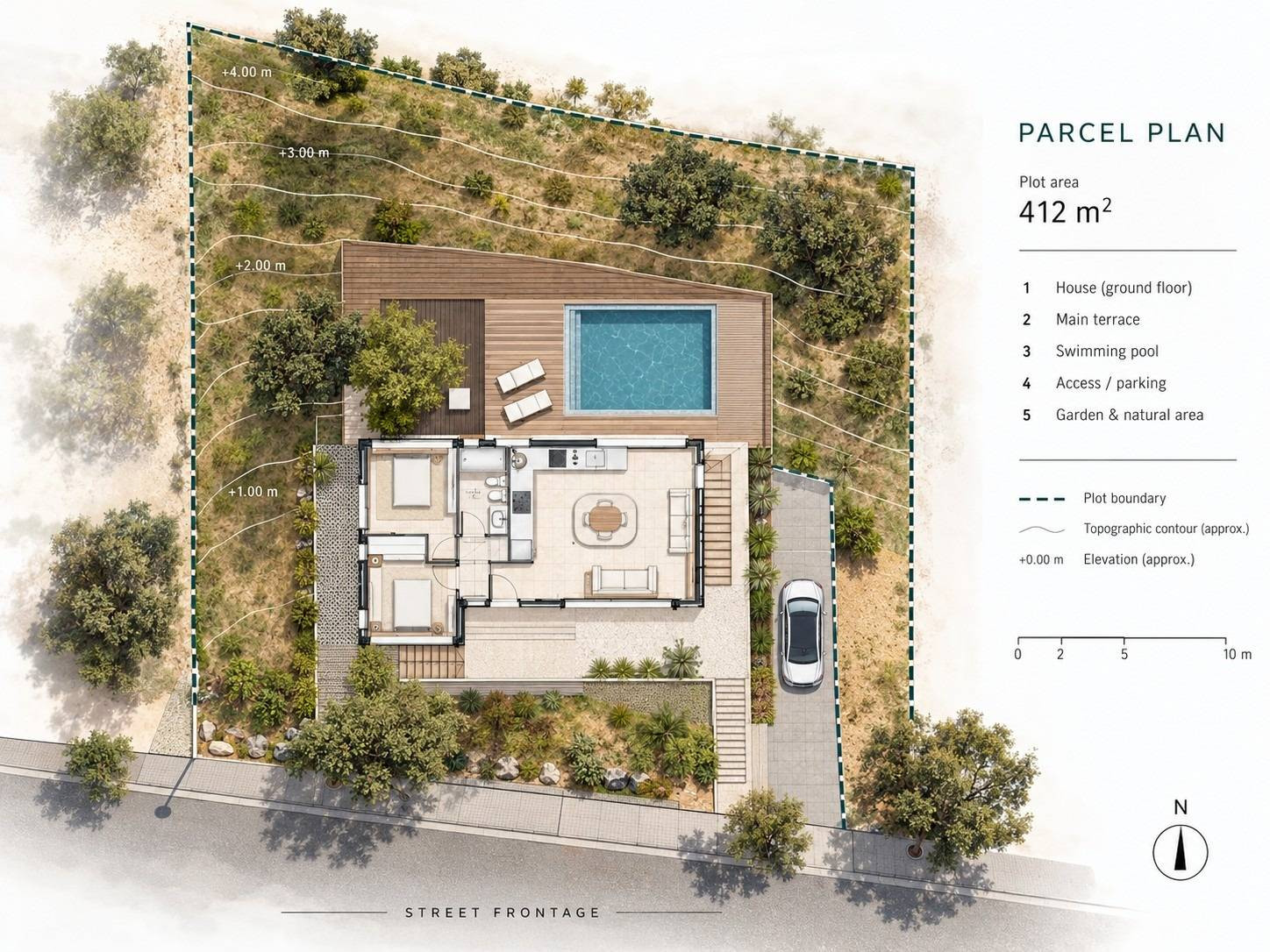 Solar urbano de 412 m2 con proyecto y estudio geotécnico en  - foto 2