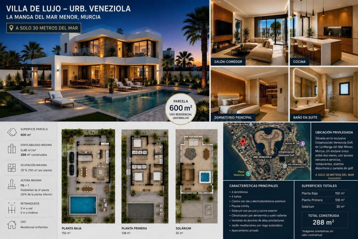 Parcela en venta - Playa del Esparto-Veneziola - foto 2