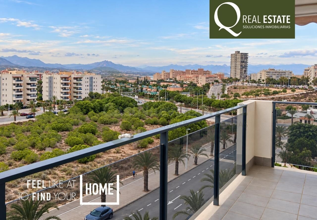 Piso en Arenales del Sol con terraza y vistas al mar