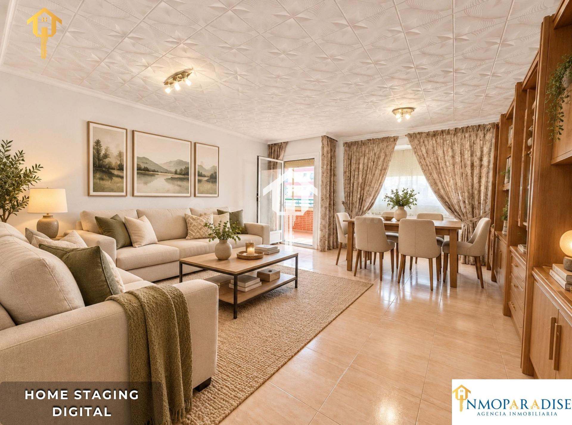 PISO EN VENTA EN ALICANTE. ZONA DE LA FLORIDA. 134m2 CON 4 habitaciones DOBLES, 2 BAÑOS COMPLETOS, TERCERA PLANTA CON ASCNESOR, TERRAZA Y DESPENSA.