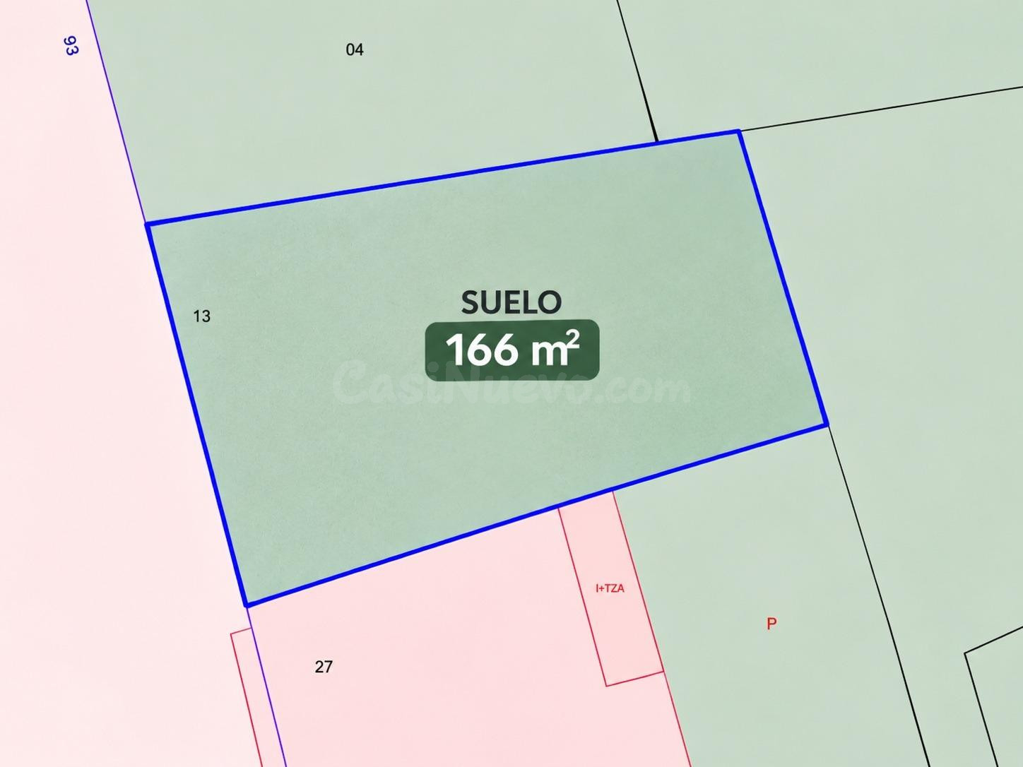 Solar urbano de 166 m2 en zona muy demandada