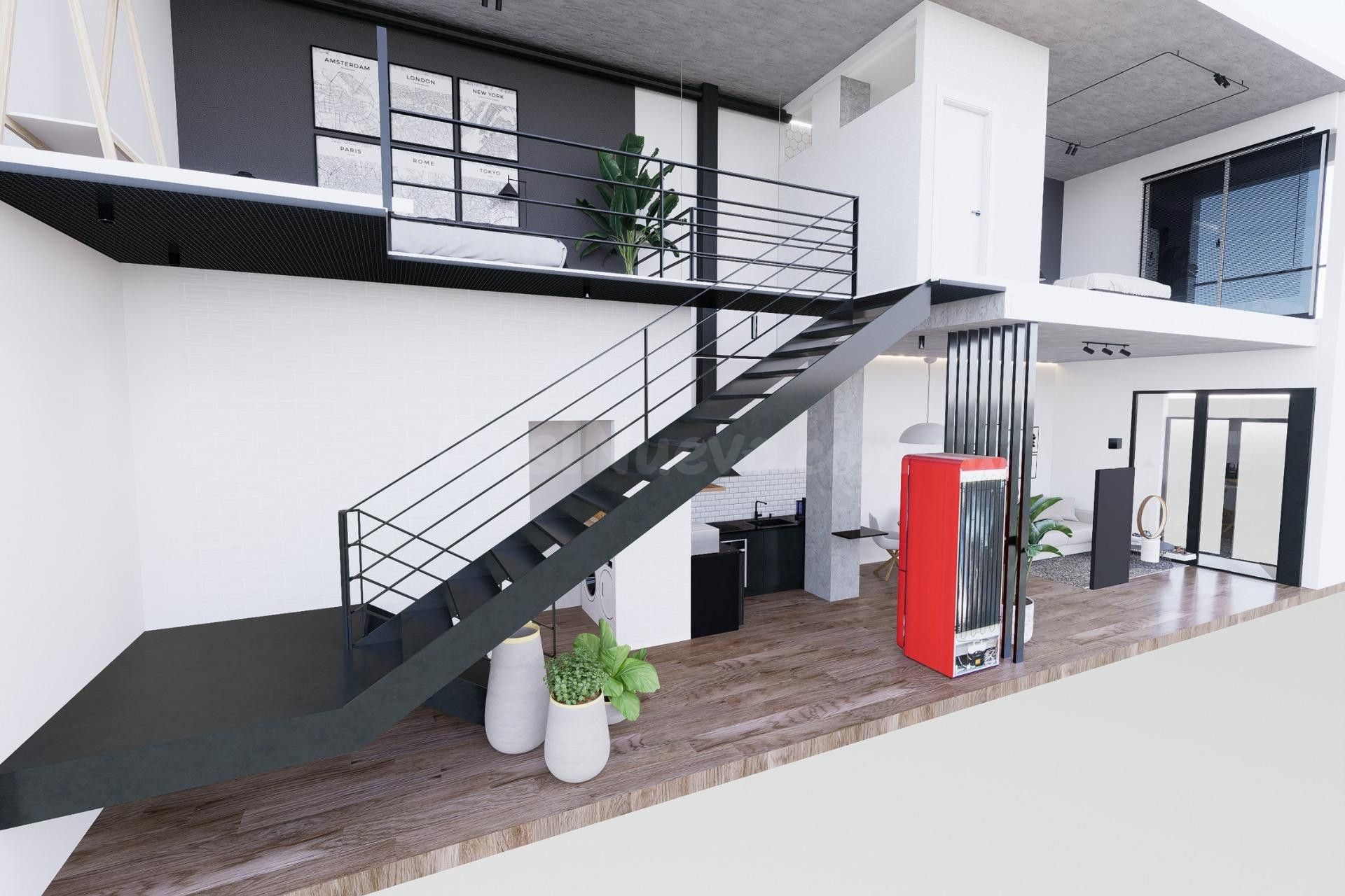 Modernos apartamentos dúplex tipo loft en el corazón de Alicante