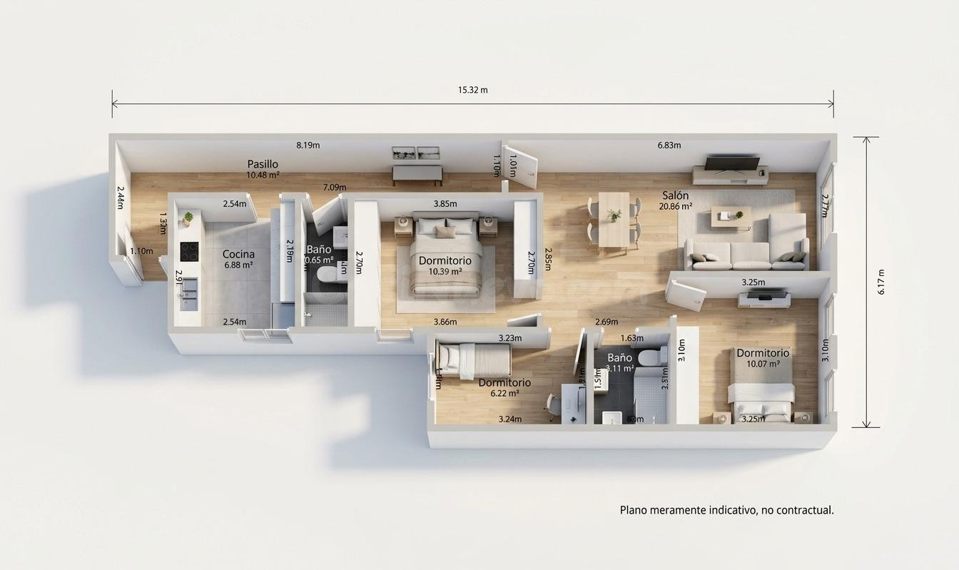 VIVIENDA 94 M2 REFORMADA MINIMALISTA EN VENTA EN EL CENTRO D - foto 2