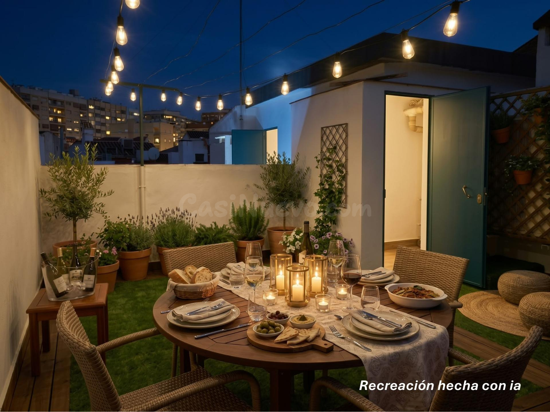 Piso de 4 dormitorios con plaza de garaje en San Basilio, con terraza de 20 m2 anexa al trastero en la cubierta.