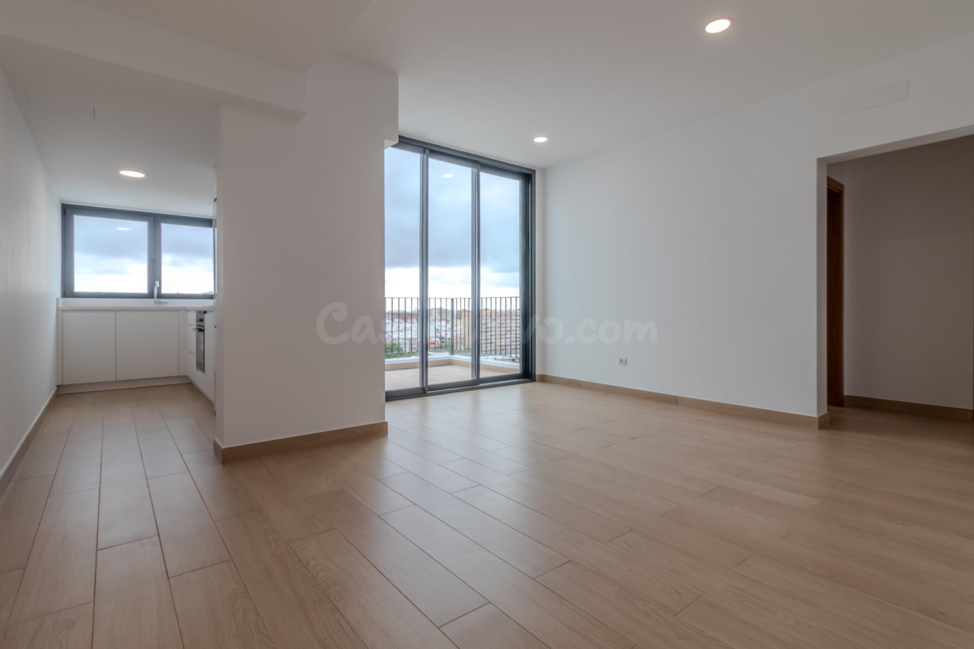 Piso en alquiler de 2 dormitorios con vistas a la ciudad