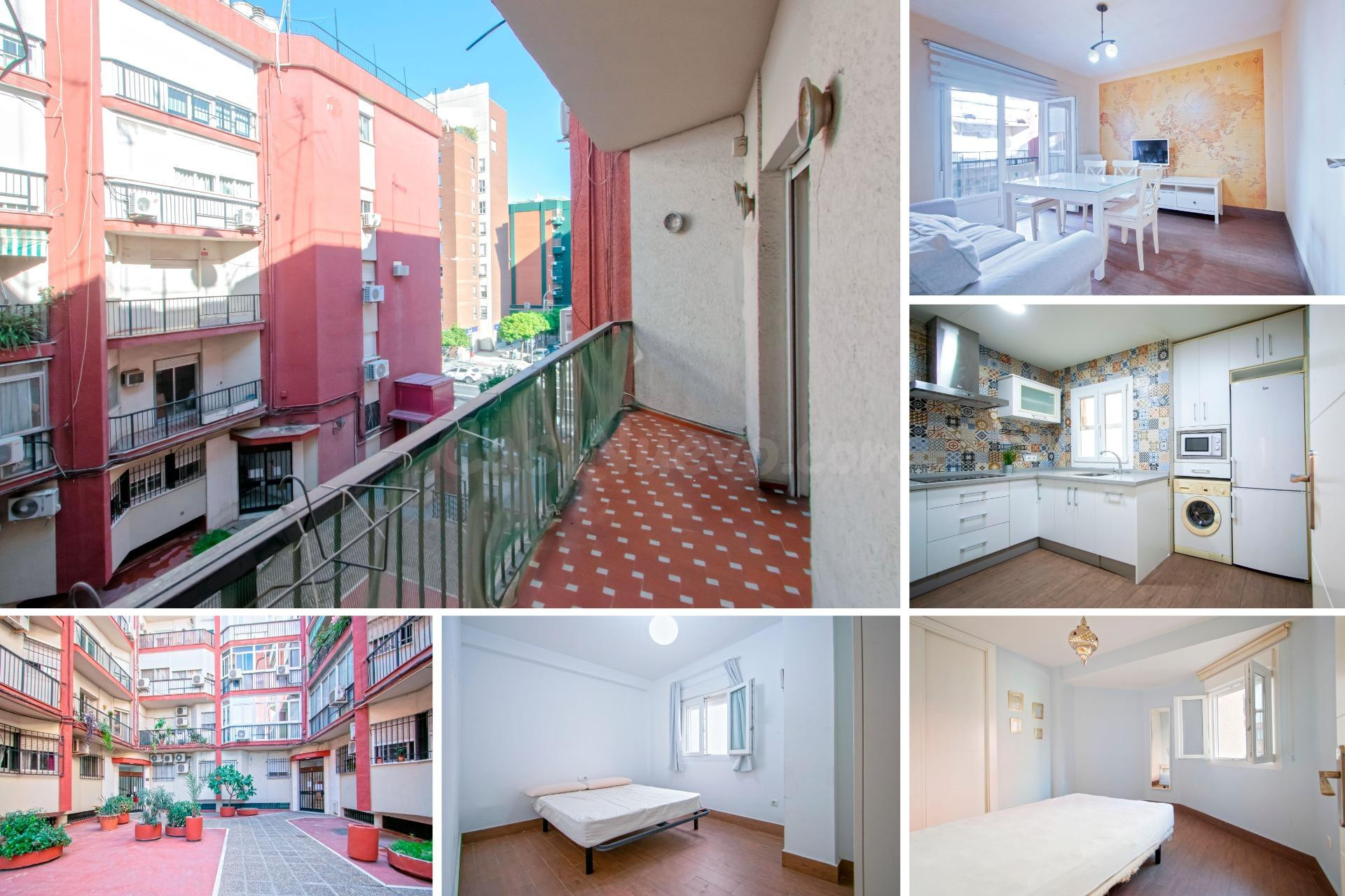 Bonito piso próximo a Santa Justa con terraza y ascensor.