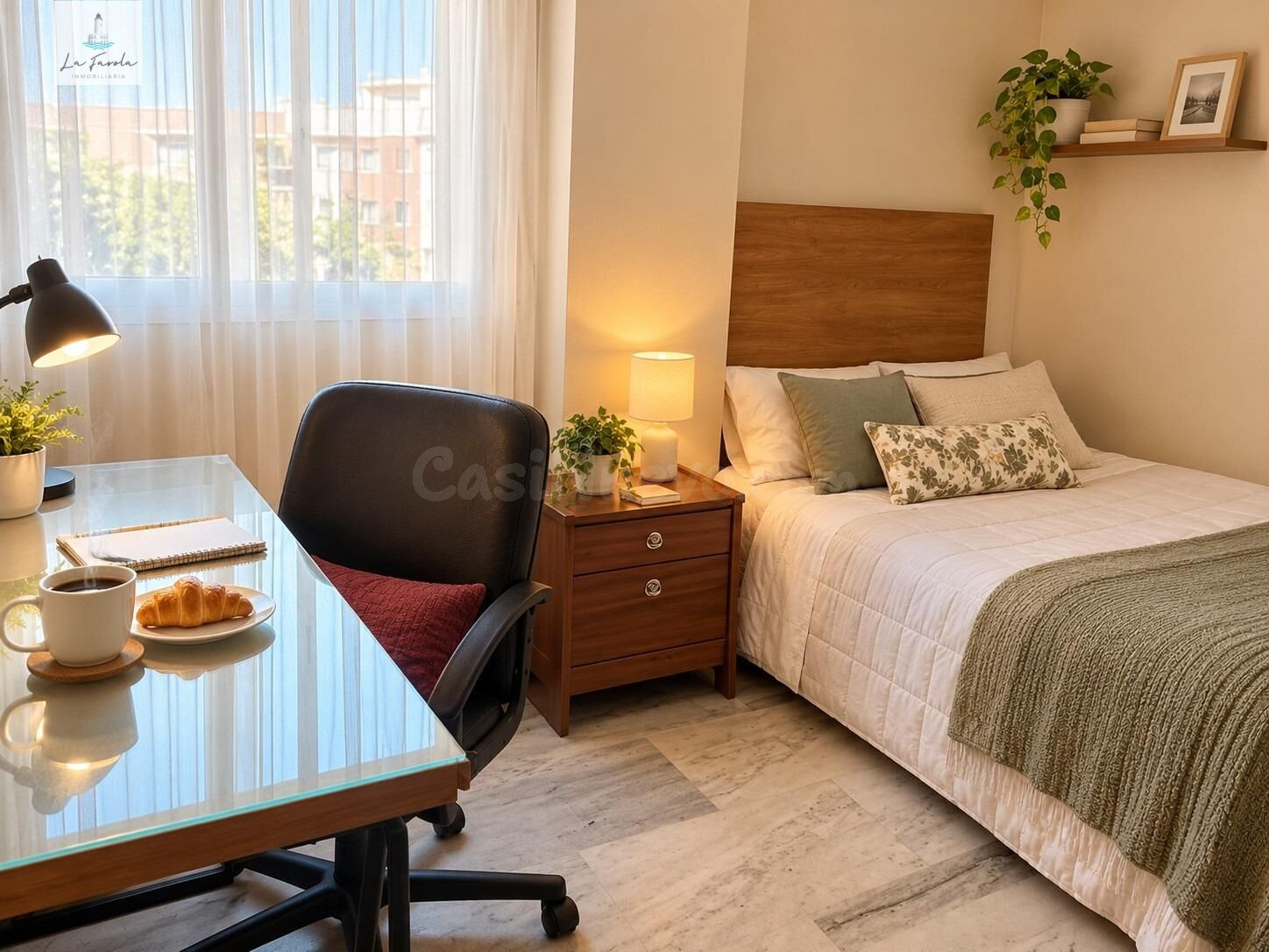 habitación EN RESIDENCIAL CON JARDINES EN TEATINOS (MALAGA)
