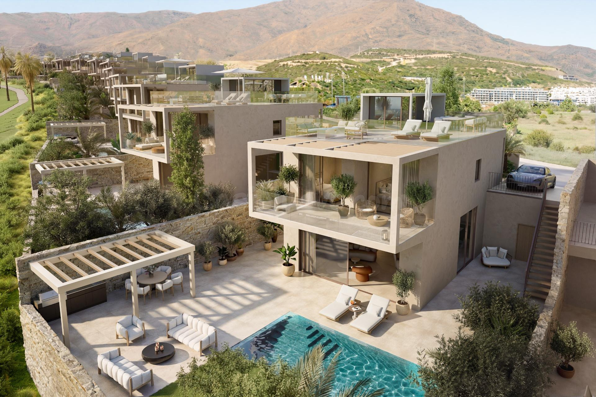 VILLA MODERNA EN PRIMERA LÍNEA DE GOLF CON VISTAS AL MAR