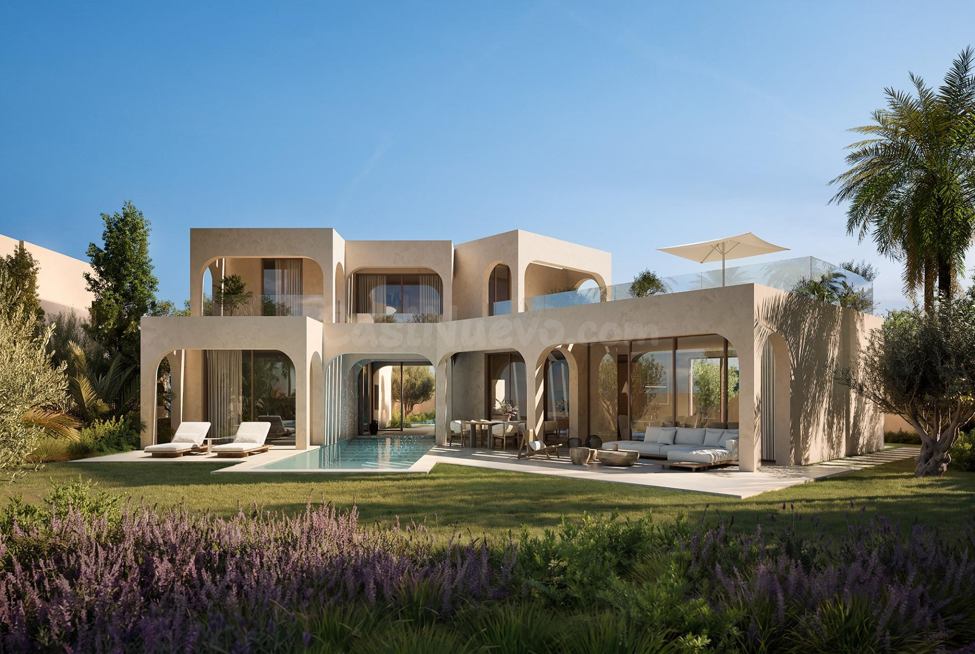 VILLA MODERNA EN PRIMERA LÍNEA DE GOLF CON VISTAS AL MAR - foto 4