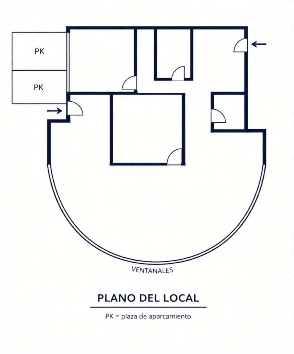Local comercial de 157 m2 con 2 plazas de aparcamiento en Em - foto 5