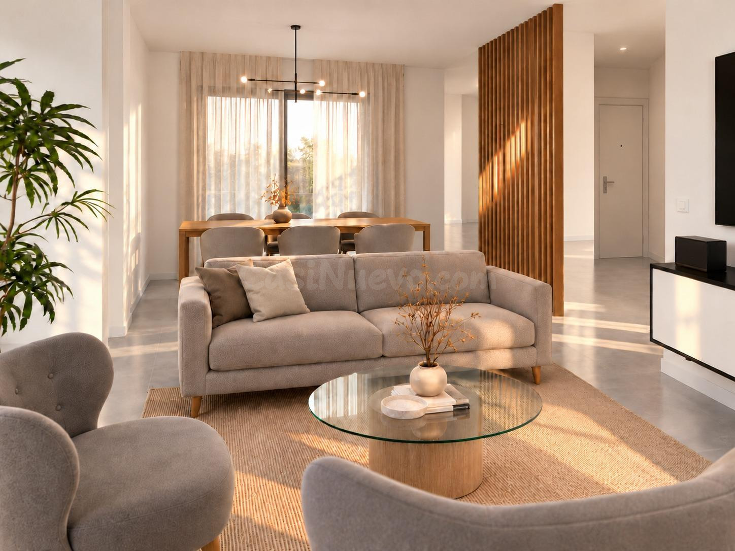Vivienda de 2 dormitorios, dos baños, vestidor y terraza