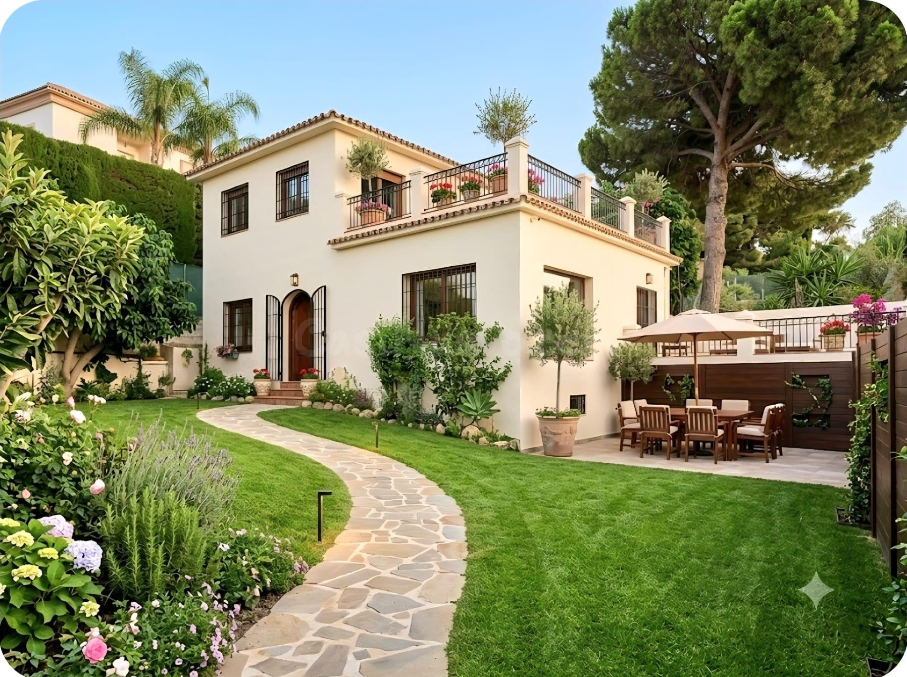Chalet independiente con gran jardín y espectaculares vistas