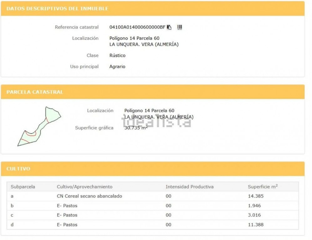 Suelo rústico en Venta en Vera Almería - foto 5