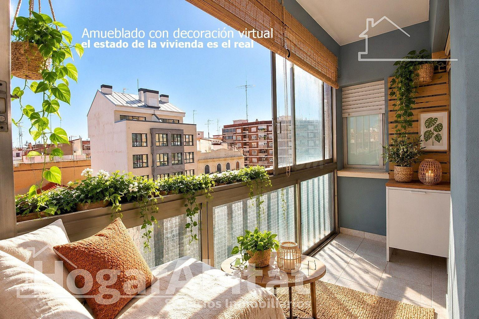 Muy amplio, luminoso y exterior con balcón y garaje, cerca d
